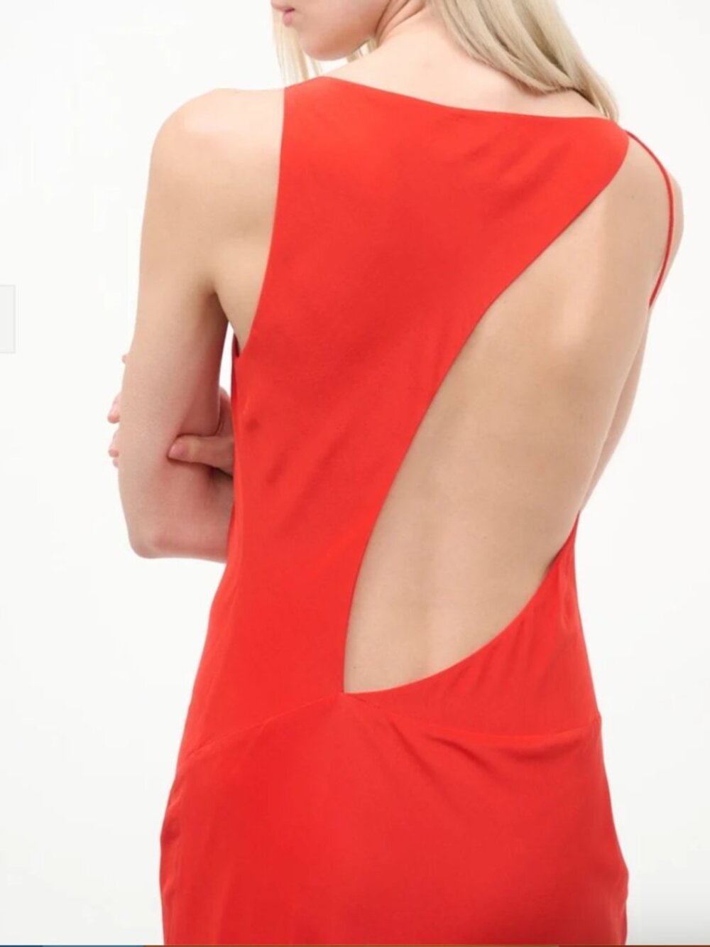 NWT Staud Toluca Silk Red Rose Dress - 6